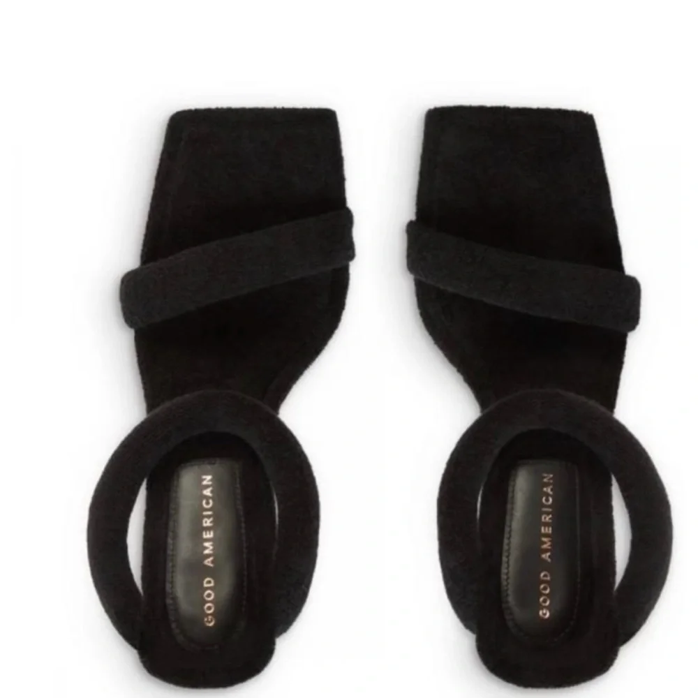 Good American Terry Ankle Wrap Sandal NWOT - Picture 7 of 8